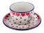 Cup with Saucer 0,2 l (7 oz)   Red Hearts