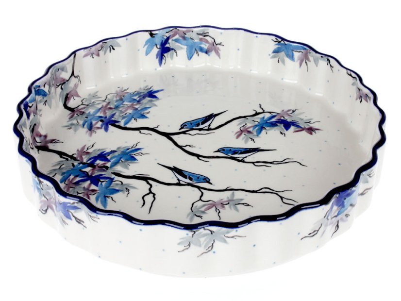 Pie Baking Dish 29 cm (11")   Japanese Garden UNIKAT