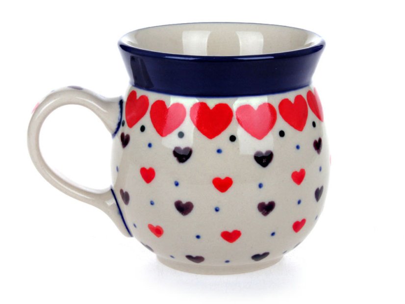 Bubble Mug 0,25 l (8 oz)   Red Hearts
