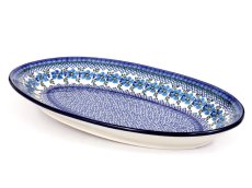 Oval Platter 45 cm (18") Blue Rose