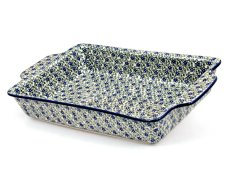 Auflaufform  mit Griffe 39 cm   Lobelia