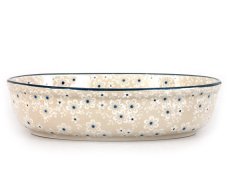Auflaufform oval 24 cm   Schneeblumen