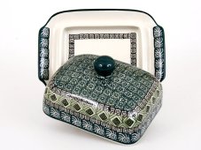 Butter Dish Aztec Sun green