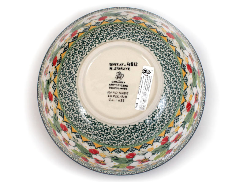 Bowl CLASSIC  24 cm (9")   Apple Blossoms UNIKAT