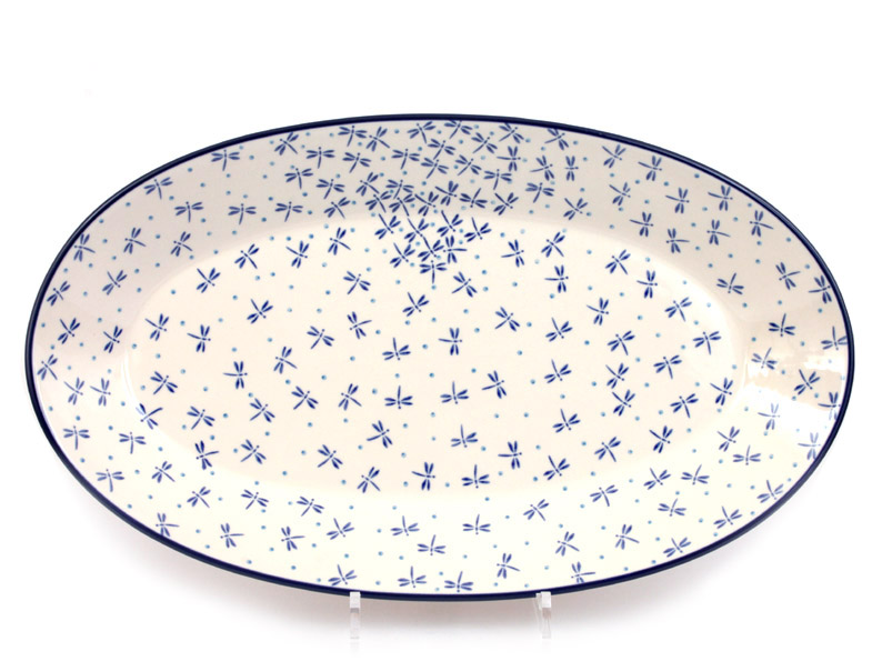 Oval Platter 45 cm (18")   Damselfly