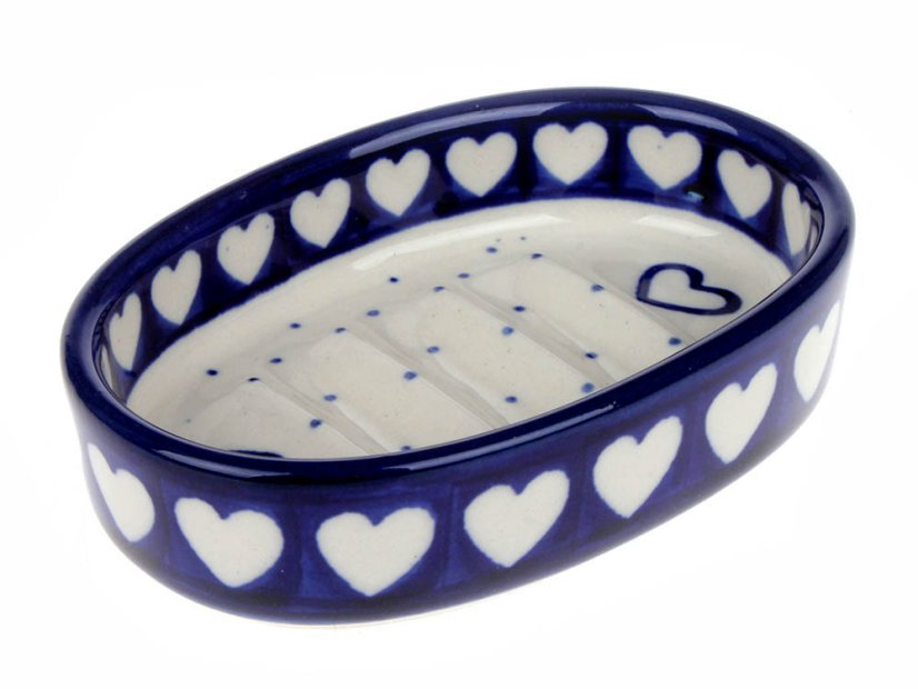 Soap Dish Oval 11 cm (4")   Hearts