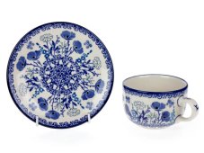 Cup with Saucer 0,2 l (7 oz) Blue Garden
