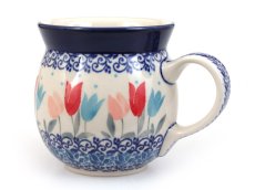 Bubble Mug 0,25 l (8 oz)   Pink Tulips