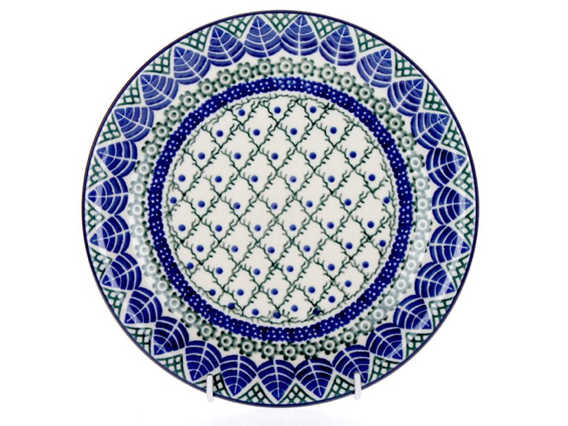 Dessert Plate 21 cm (8")   Blue Leaves