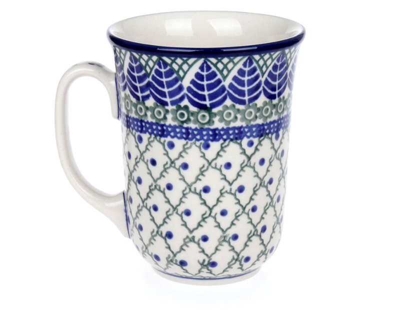 Mug ART 0,5 l (17 oz)   Blue Leaves