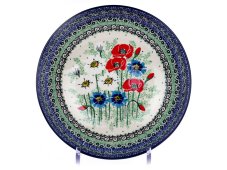 Low Bowl  22 cm (9")   Summer Flowers UNIKAT