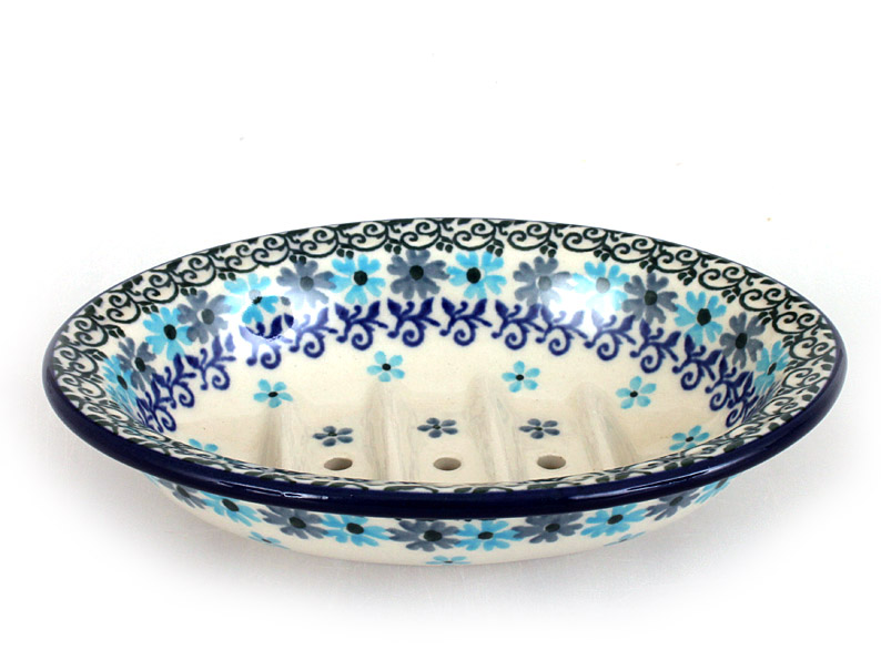 mýdelnička s otvory 14 cm   Tyrkys