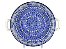 zapékací miska kulatá s uchy 27 cm   Modrá zahrada