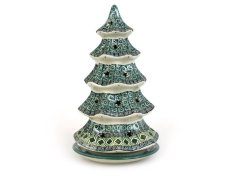 Tree Candle Holder with Five-story Aztec Sun green
