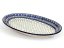 Oval Platter 45 cm (18")   Blue Leaves