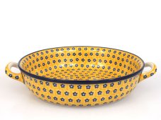 zapékací miska kulatá s uchy 27 cm   Žlutý