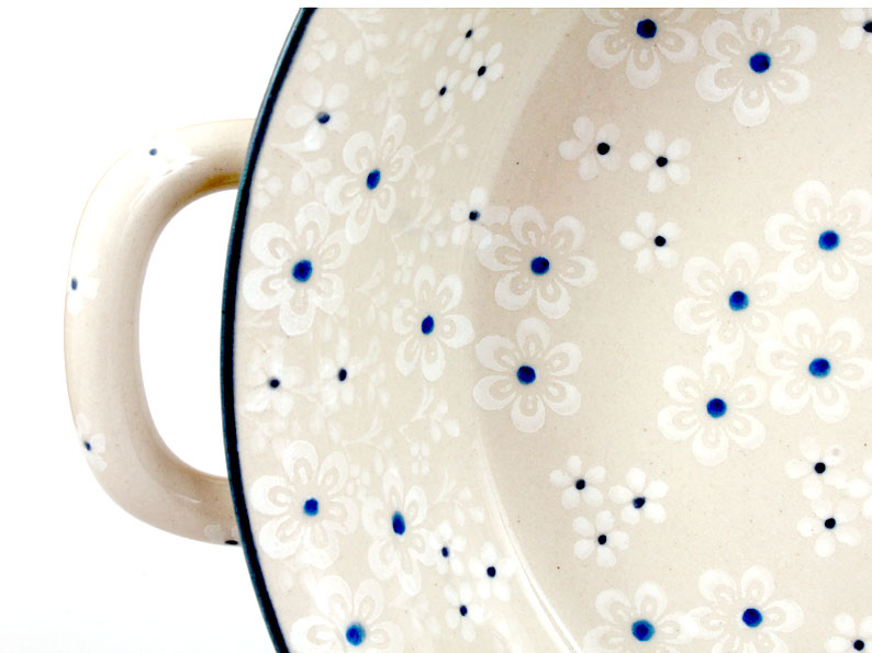 Round Baking Dish 25 cm (10")   Snow Flowers