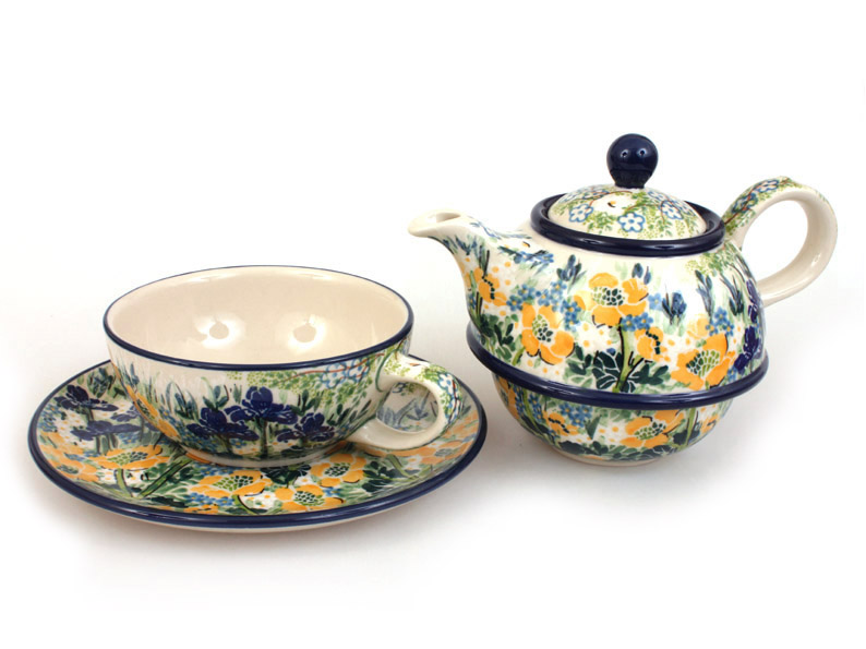One-cup Teapot 0,6 l+0,25 l   Iris UNIKAT