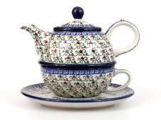 Teekanne & Tasse mit Untertasse 0,6+0,25 l   Laube