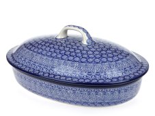 Oval Baking Dish with Lid 36 cm (14")   Lace