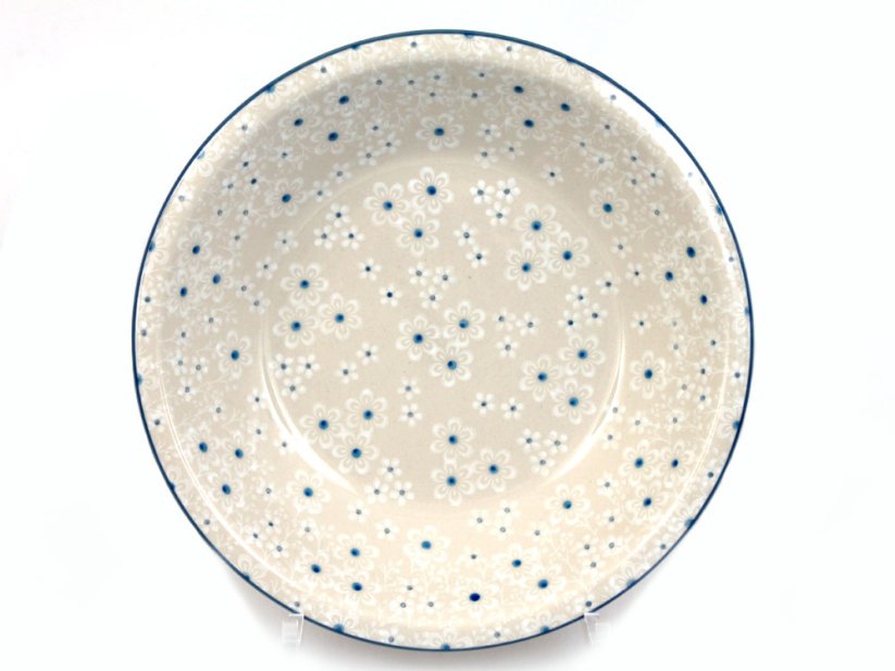 talíř hluboký 21 cm   Sněhové květy