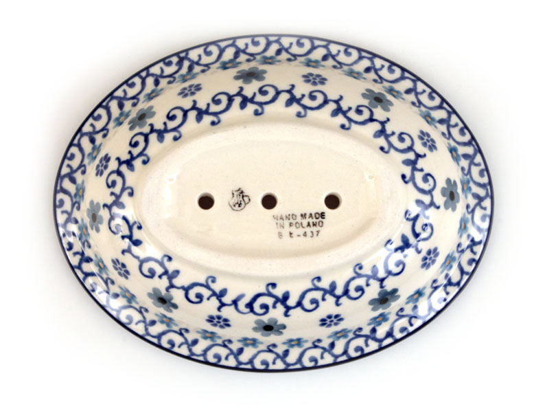 Seifenschale oval 14 cm   Winter Garten