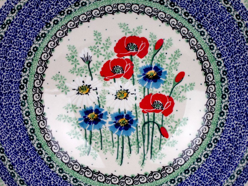 mísa KLASIK velká 27,5 cm   Letní kvítí  UNIKÁT