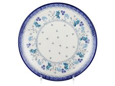 Teller 25 cm   Frühling in Blau
