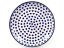 Shallow Plate 25 cm (10")   Blue Hearts