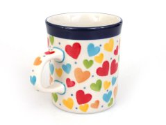 Mug Espresso 0,15 l (5 oz)   Colorful Hearts UNIKAT