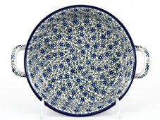 Auflaufform rund mit Henkel 25 cm   Lobelia
