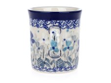 Espressobecher 0,15 l   Violen in blau UNIKAT