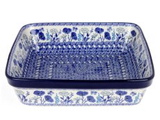 Square Baking Dish 27 cm (10") Blue Garden