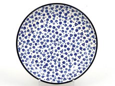 Shallow Plate 25 cm (10") Blue Confetti