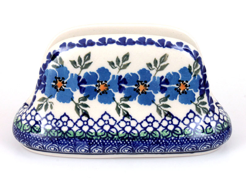 Napkin Holder   Blue Rose