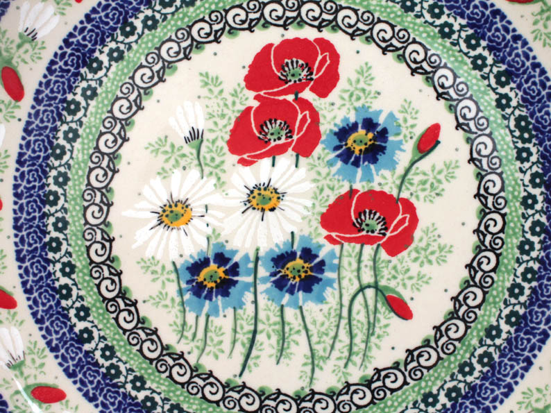 Shallow Plate 25 cm (10")   Summer Flowers
