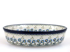 Auflaufform Oval 21 cm   Blumengarten