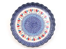 koláčová forma  28,5 cm   Růžové tulipány