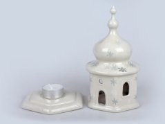 "Curch" Candle Holder 17 cm (7")   Snow Night