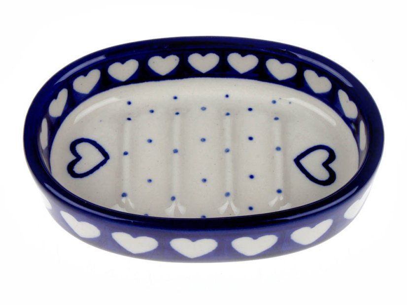 Soap Dish Oval 11 cm (4")   Hearts