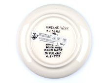 Teabag Plate 10 cm (4")   Colorful Hearts UNIKAT