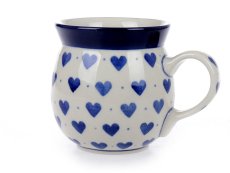 Bubble Mug 0,25 l (8 oz)   Blue Hearts