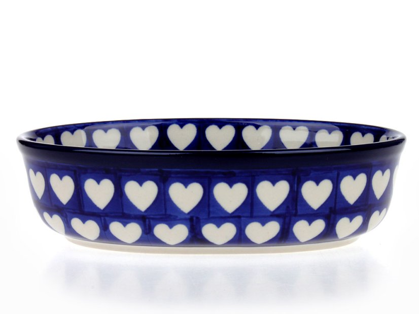 Auflaufform Oval 21 cm   Herzen