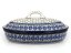 Oval Baking Dish with Lid 31 cm (12")   Blue Leaves