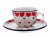 Tasse mit Untertasse 0,1 l   Rote Herzen