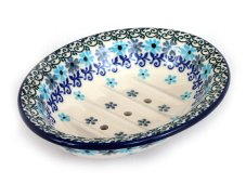 Seifenschale oval 14 cm    Türkis