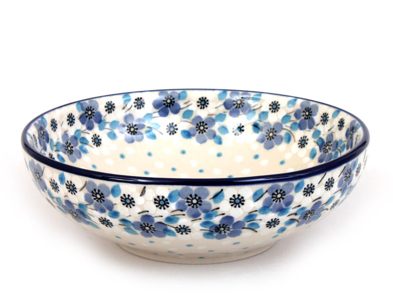 Low Bowl  17 cm (7")   Blue and white