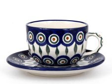 Cup with Saucer 0,2 l (7 oz)   Peacock