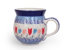 Kugelbecher mittel 0,35 l   Rosa Tulpen