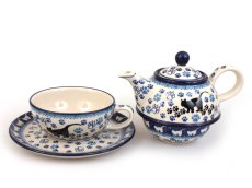 One-cup Teapot 0,6 l+0,25 l   Black Cat